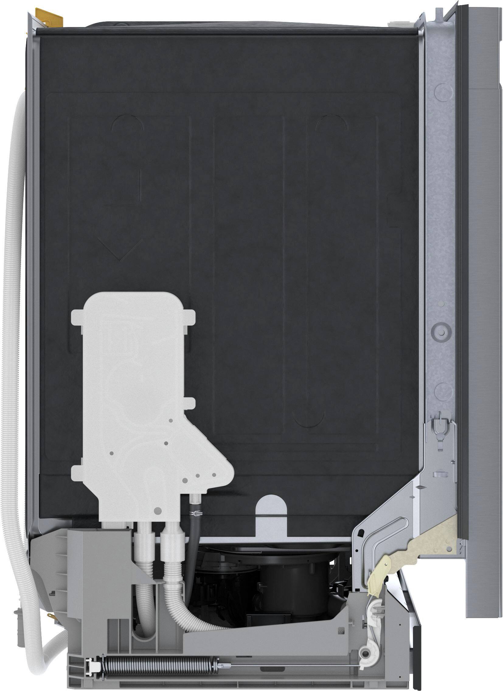 Alt View 1. Bosch - 100 Series 24" Front Control Smart Built-In Stainless Steel Tub Dishwasher with PrecisionWash, 48 dBA - Stainless steel.