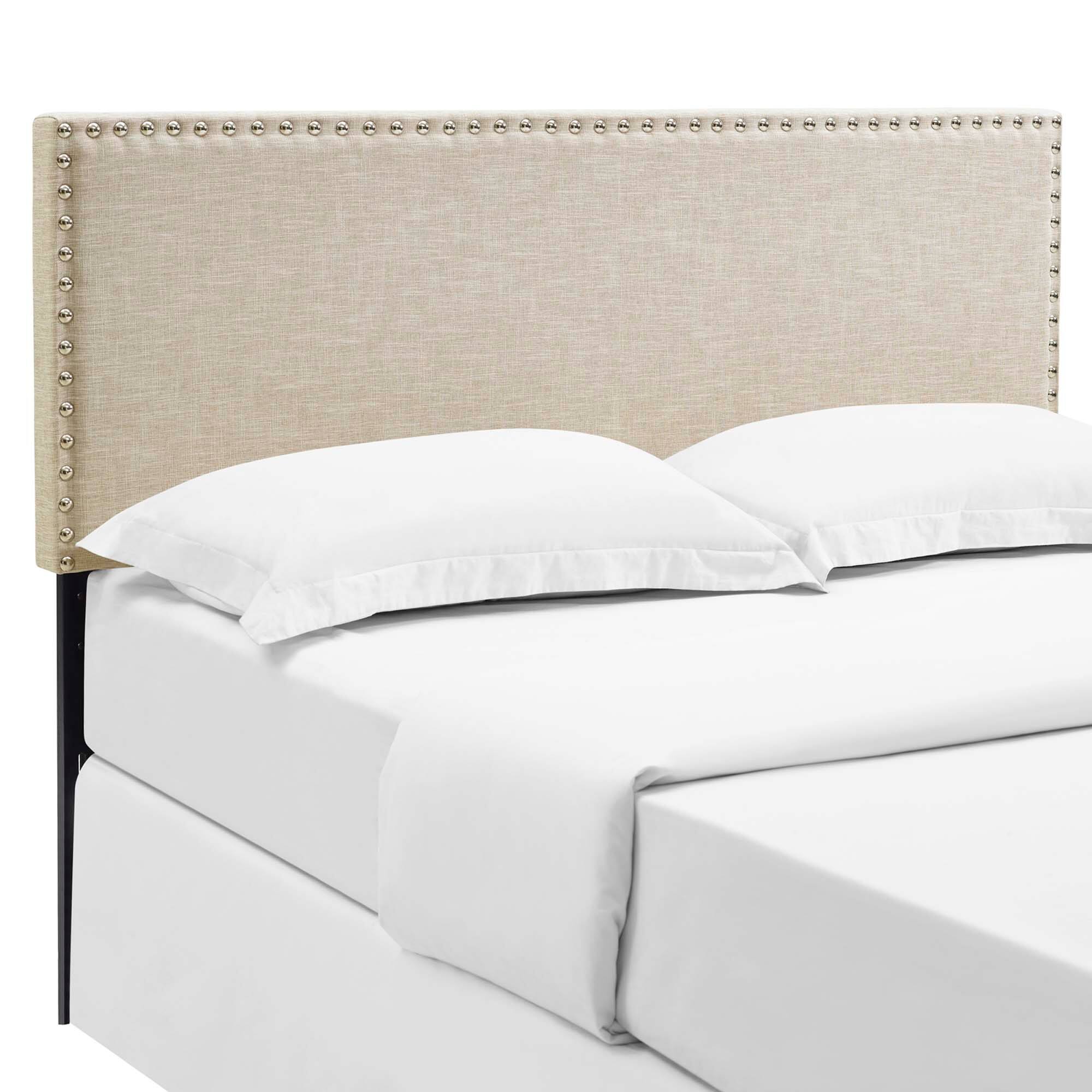 Phoebe Upholstered Fabric Queen Headboard by Modway - Brown