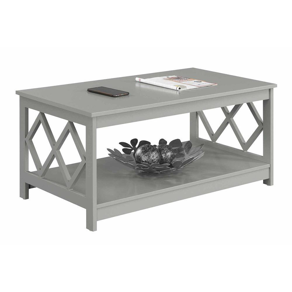 Angle. Convenience Concepts - Diamond Coffee Table - Gray.