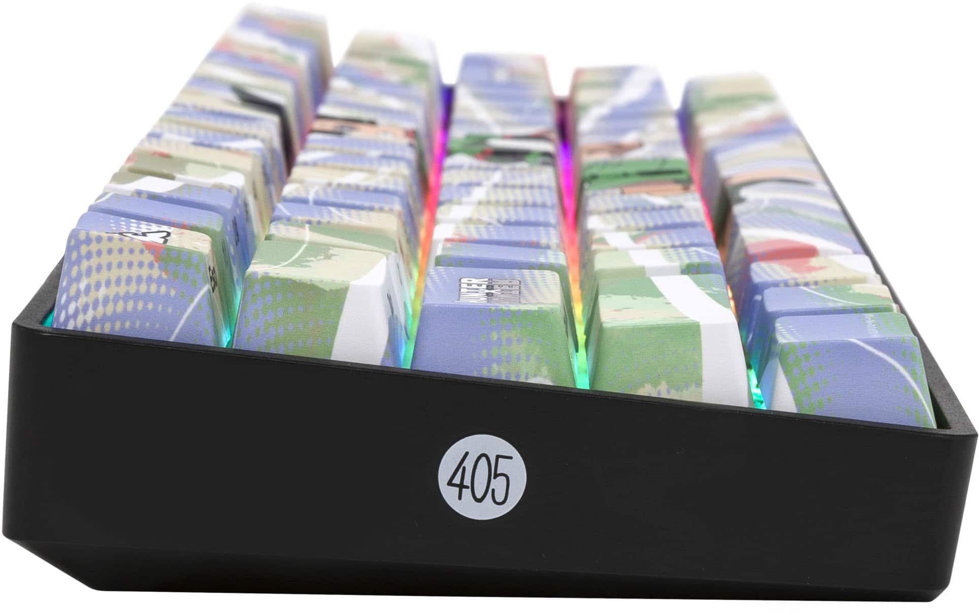 Alt View 11. Higround - Hunter x Hunter Basecamp 65+ 65% Wired Mechanical Pre-Lubed TTC Venus Linear Switch Gaming Keyboard w/ RGB Backlighting - Gon.