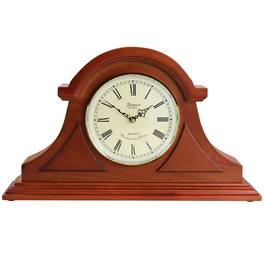 Bedford Clock Collection - Mahogany Cherry Mantel Clock with Chimes - Brown
