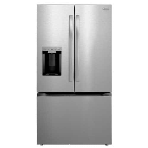 Midea - 36-in Wide 29 Cu. Ft. OneTouch AutoFill French Door Refrigerator with Dual Icemakers - Stainless Steel