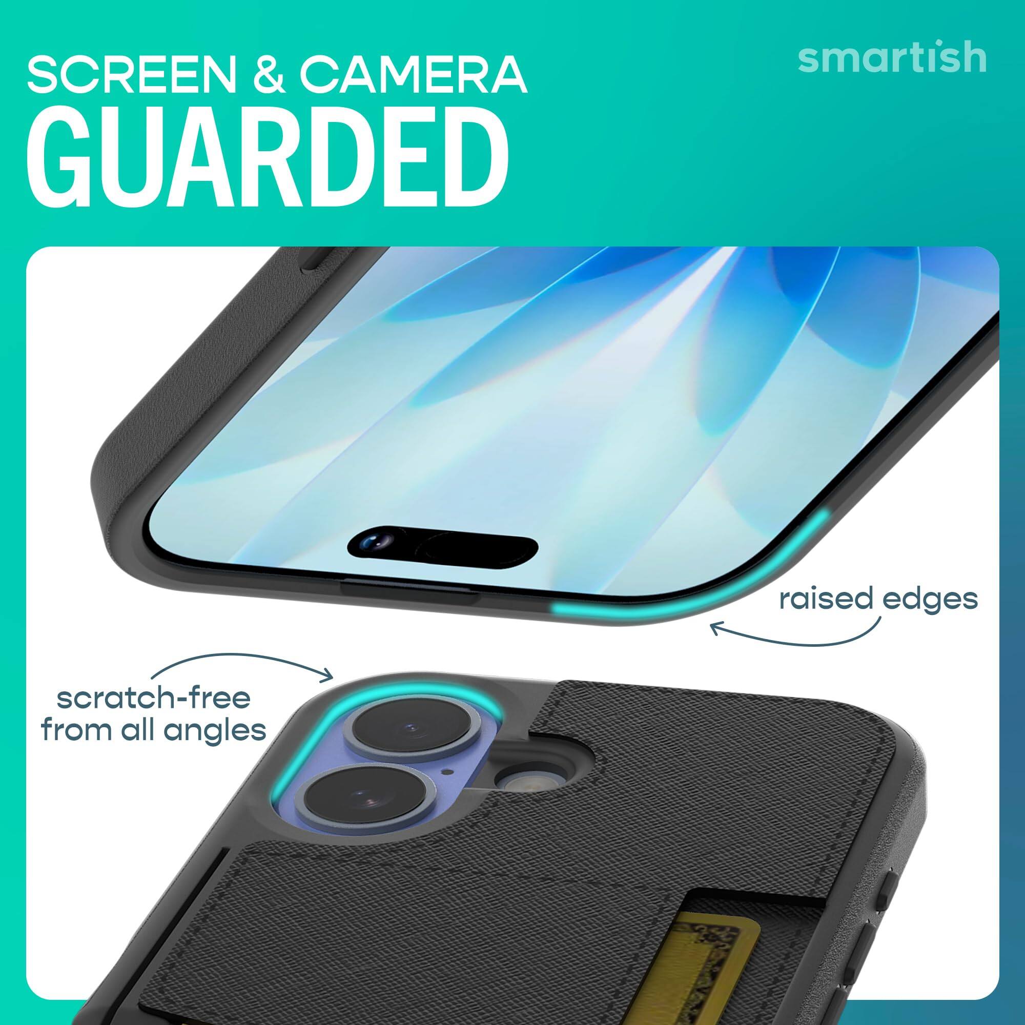 SCREEN & CAMERA GUARDED

smartish

raised edges

scratch-free from all angles