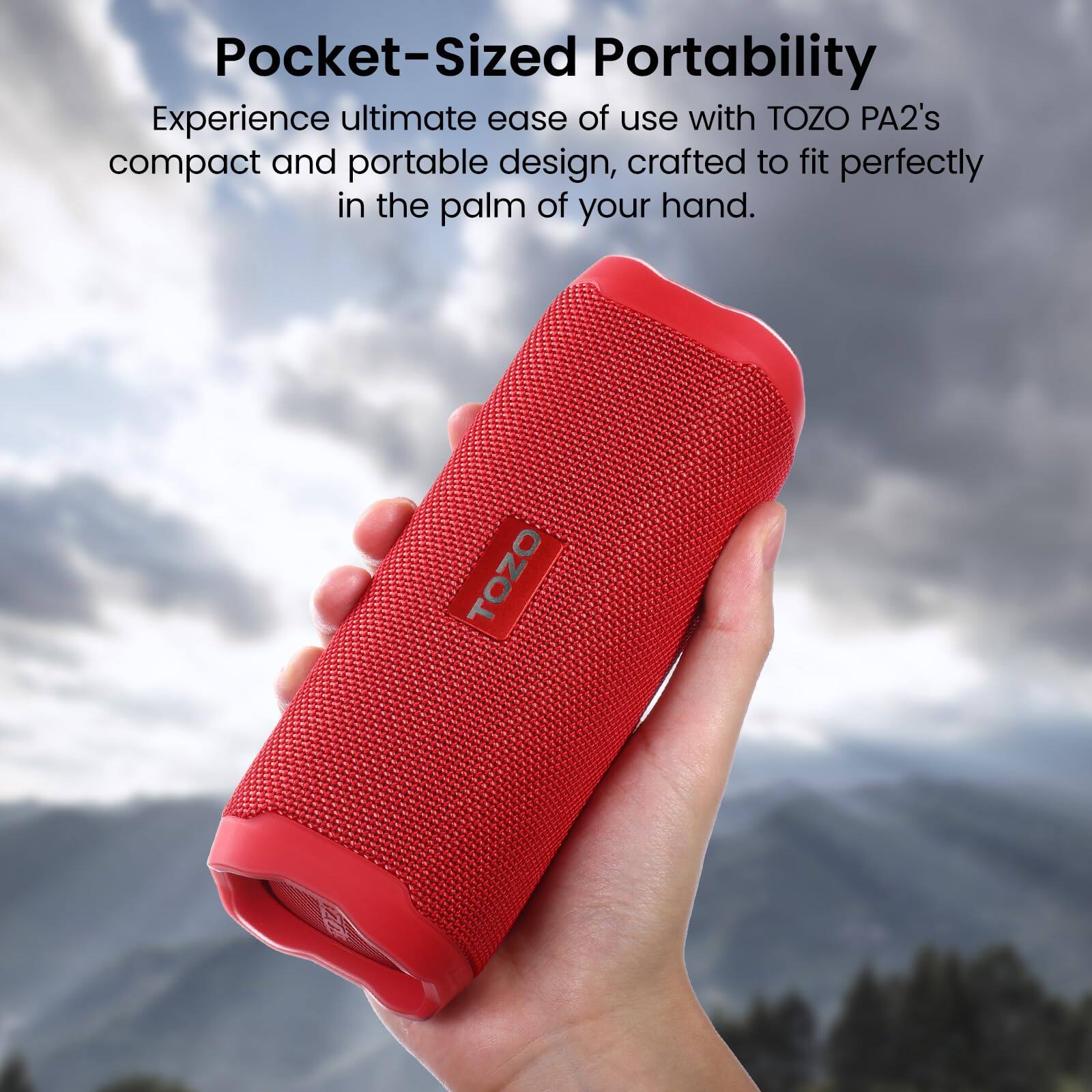Pocket-Sized Portability

Experience ultimate ease of use with TOZO PA2's compact and portable design, crafted to fit perfectly in the palm of your hand.