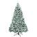 Alt View 20. Costway - 7.5Ft Pre-Lit Premium Snow Flocked Hinged Artificial Christmas Tree w/550 Lights - Green/White.
