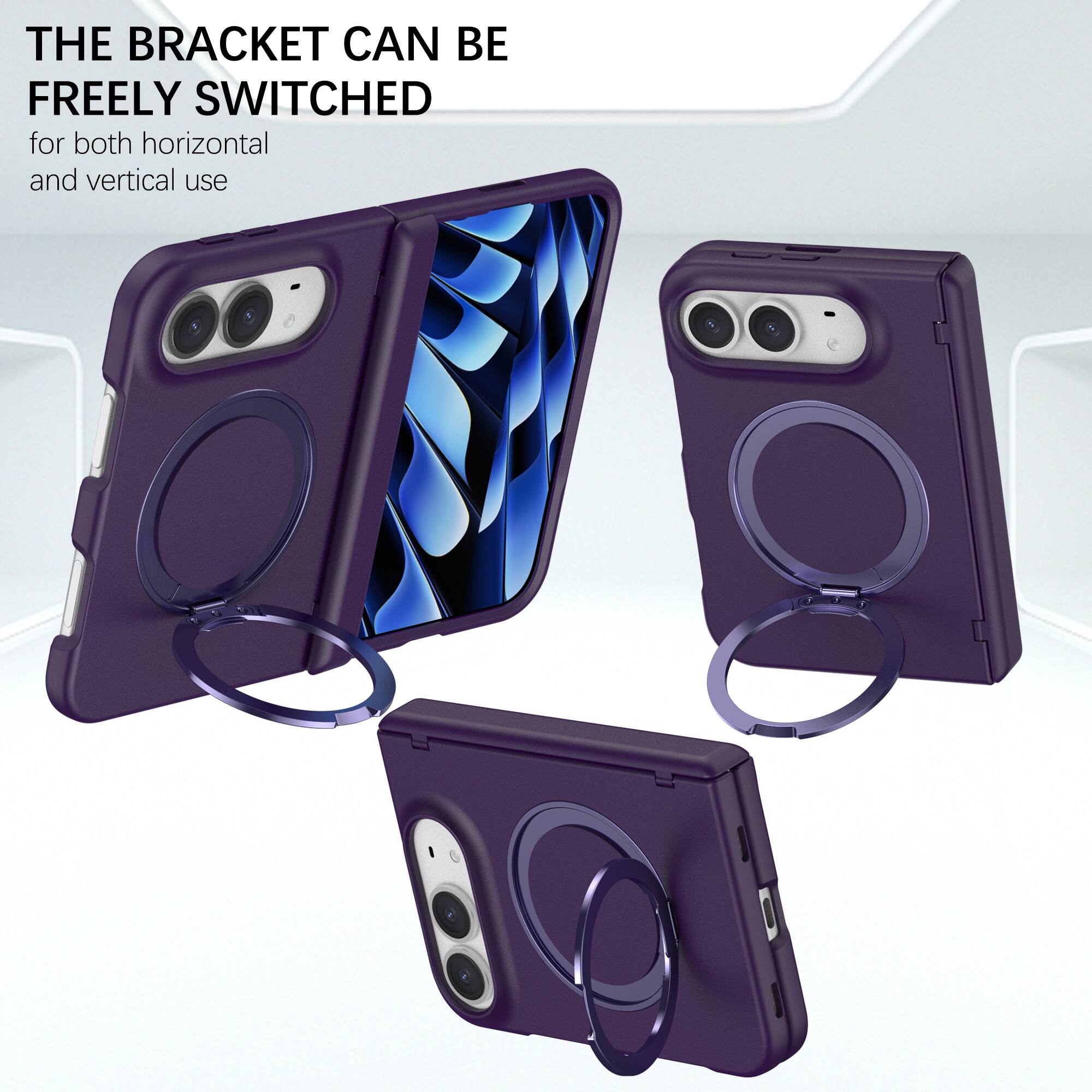 THE BRACKET CAN BE FREELY SWITCHED  
for both horizontal and vertical use