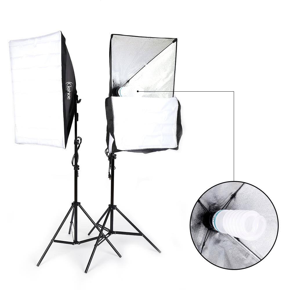 Alt View 2. Winado - 2x Photography Softbox Lighting Stand Photo Equipment Soft Box Studio Light Set.
