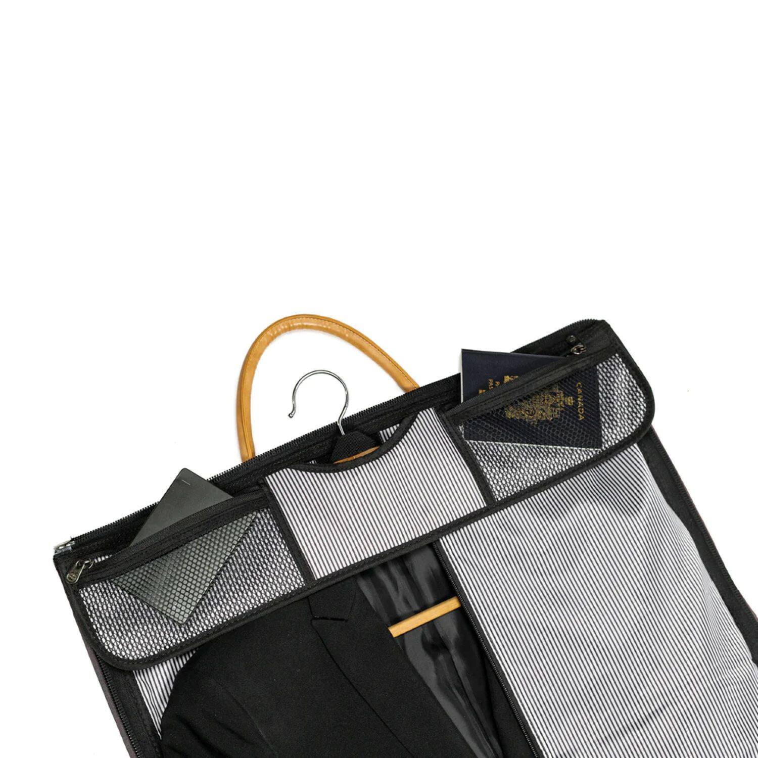 Alt View 5. PKG - Rosedale Duffel Garment Bag - Navy.