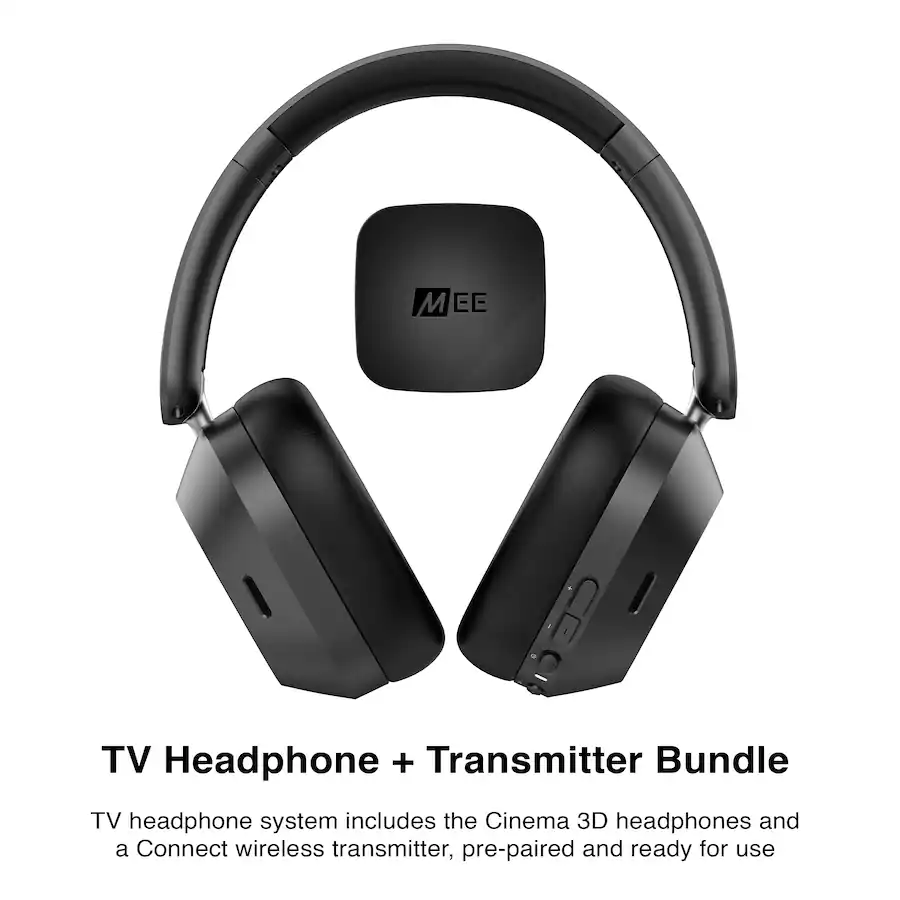 Mee Audio MEE audio Cinema 3D Wireless Noise Cancelling Over the Ear TV ...