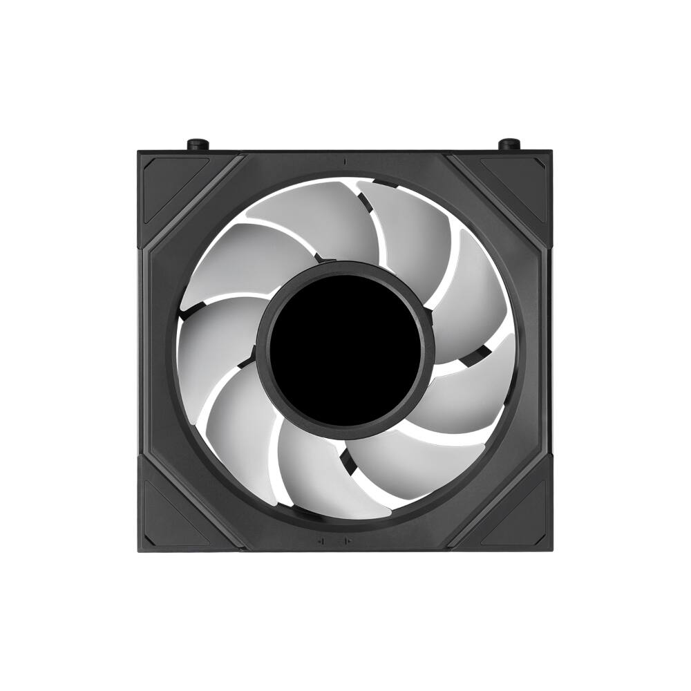 Back. Lian Li - UNI FAN SL Infinity LCD Flex 120mm Normal Blade (NOT Reverse) ARGB Fan, Single Pack, Controller Not Included - Black.