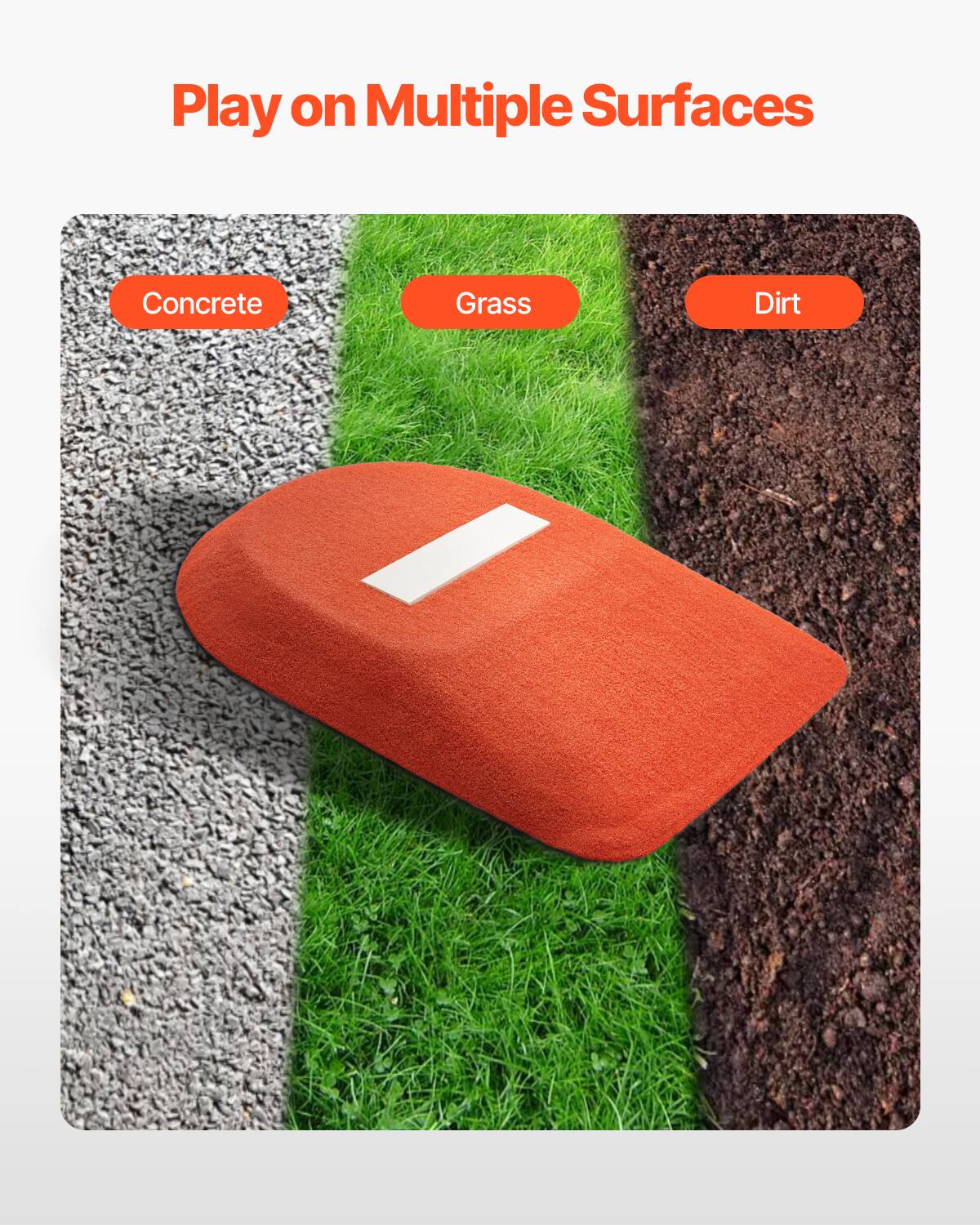 Play on Multiple Surfaces

Concrete  
Grass  
Dirt