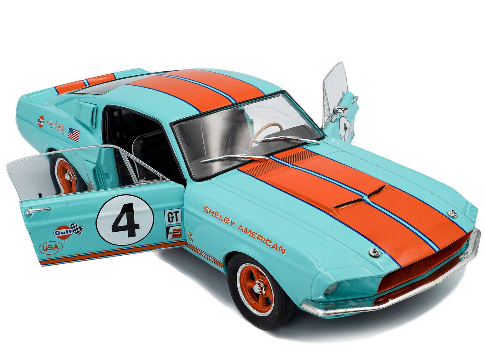 Gulf Caltex Gulf USA 4 GT SHELBY AMERICAN FORD
