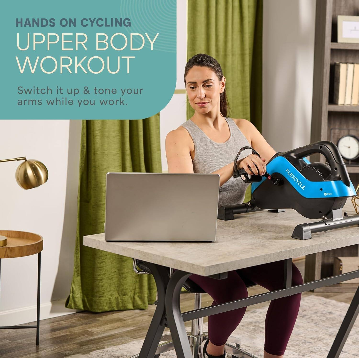 HANDS ON CYCLING  
UPPER BODY WORKOUT  

Switch it up & tone your arms while you work.  

FLEXCYCLE