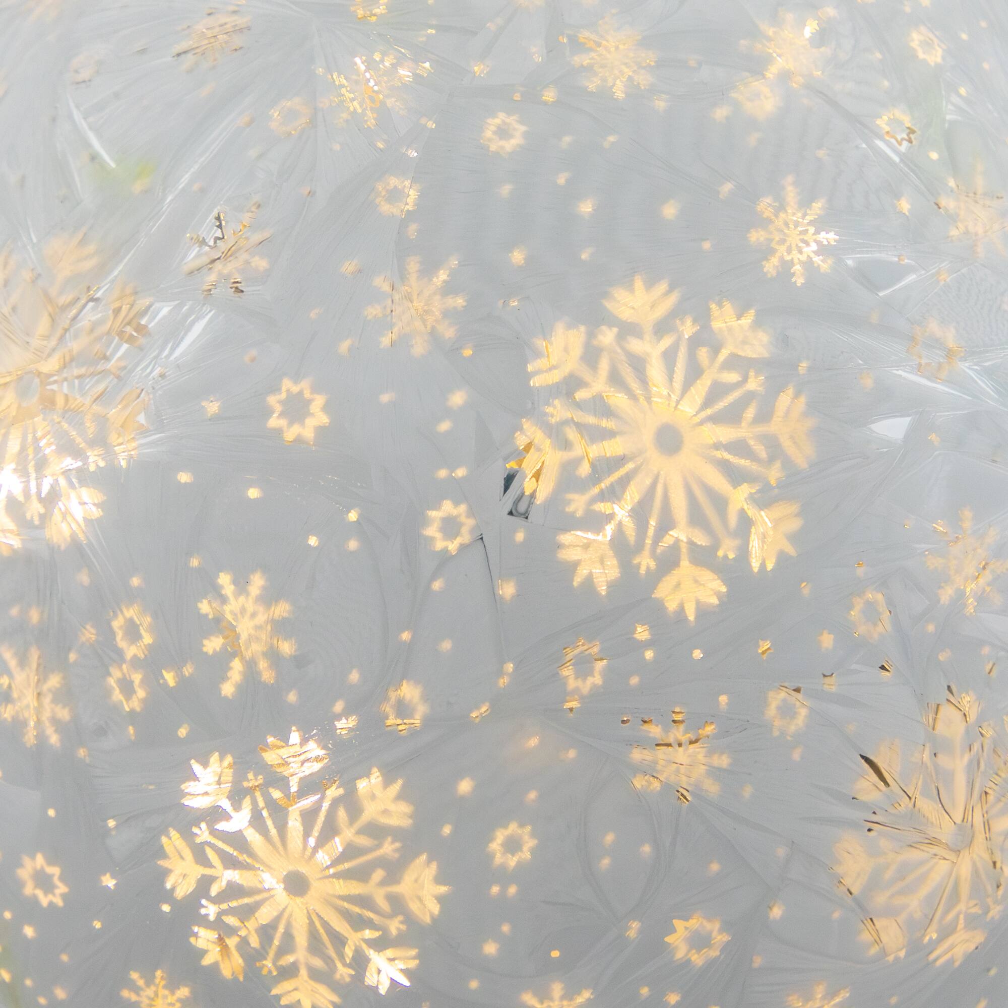 Alt View 5. Northlight - LED Lighted Snowflakes Glass Globe Christmas Decoration - 6" - White - White.