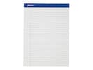 Front. Ampad - Notepads, 8.5" x 11", Wide, 50 Sheets/Pad, 12 Pads/Pack - White.