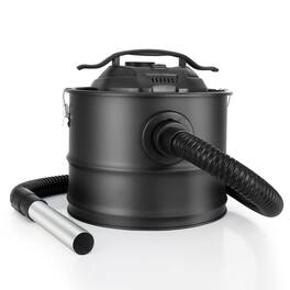 Glintex - Ash Vacuum Cleaner 4 Gallon 1200W Suction Fireplace Ash Collector w/ 47.2 in Hose for Stove Grill Pellet Burner Cleaning