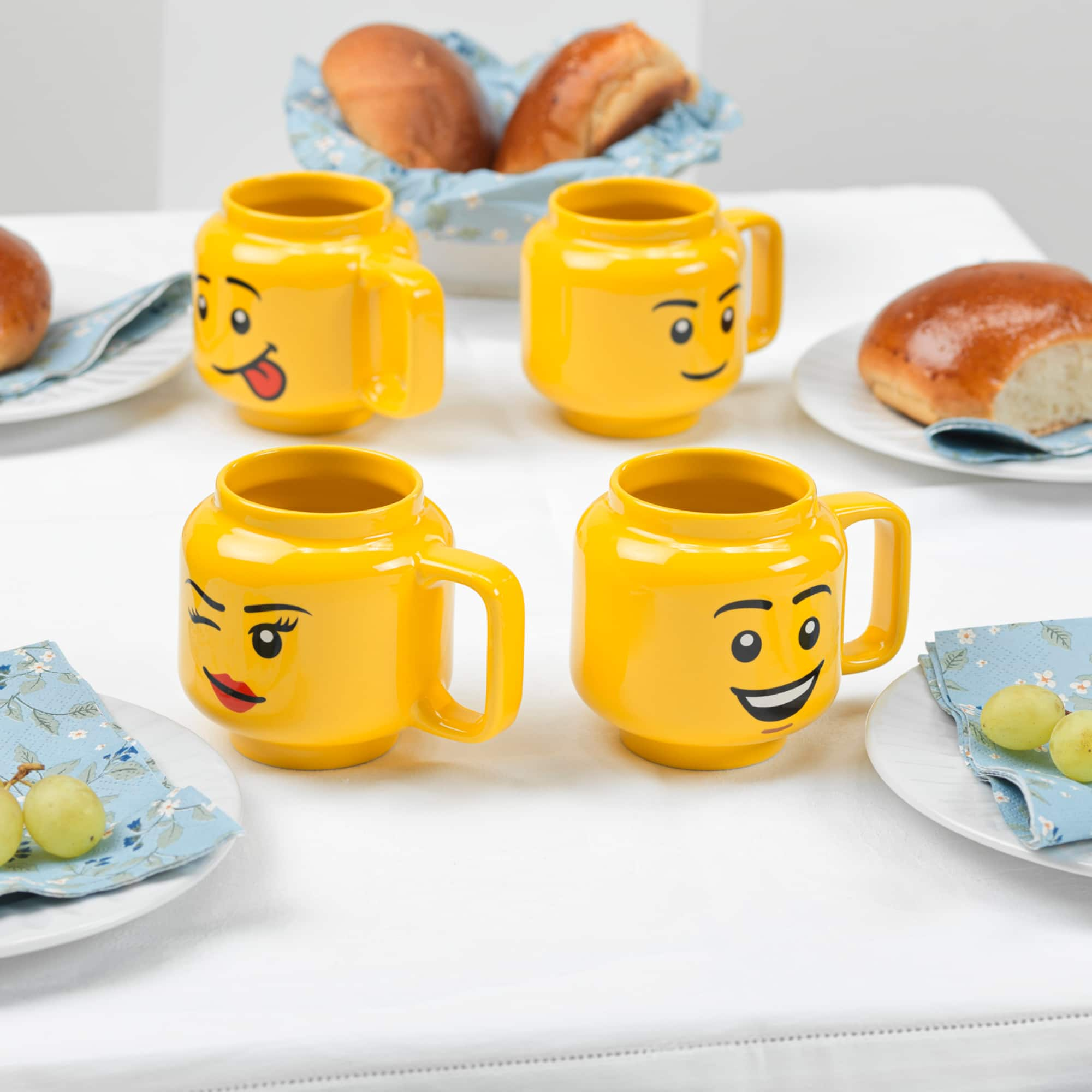 Room Copenhagen LEGO: Classic Yellow Minifigures Winking Girl Ceramic ...