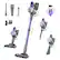 Front. Teendow - Teendow Cordless Lightweight Stick Vacuum Cleaner, Rechargeable 2 Speed Vacuum with LED Indicator, Large Dust Cup,Purple - purple.