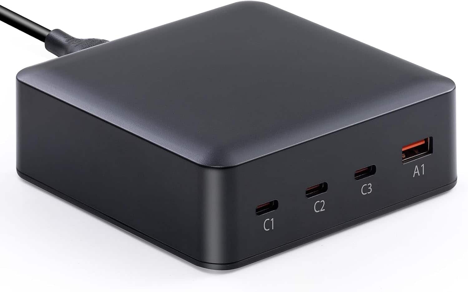 Core Tech - 203W 4-Port USB-C Charging Station with 100W/65W/20W USB-C and 18W USB-A PD Fast Charger - Black