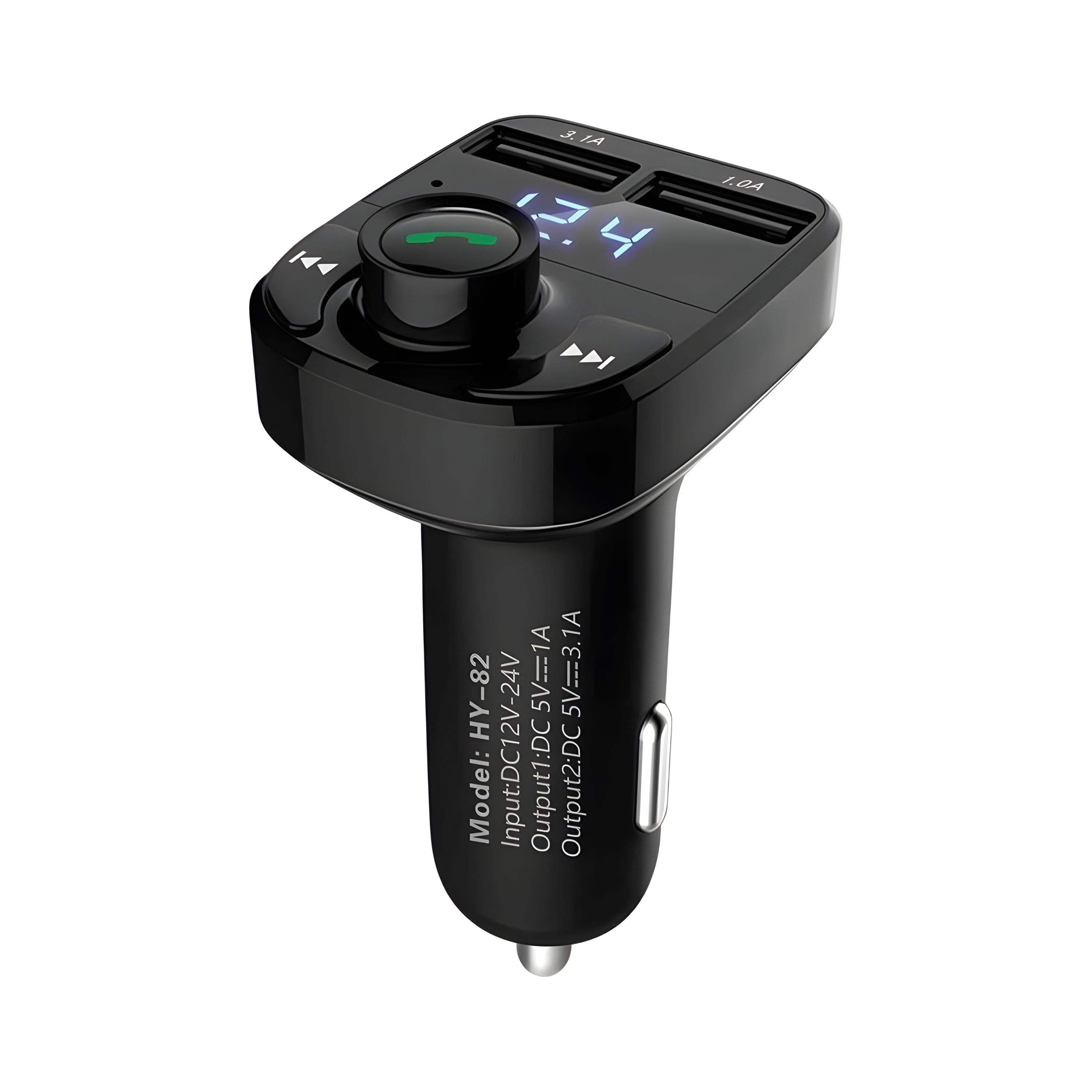 Kitcheniva - Bluetooth Car FM Transmitter Wireless Adapter - Black