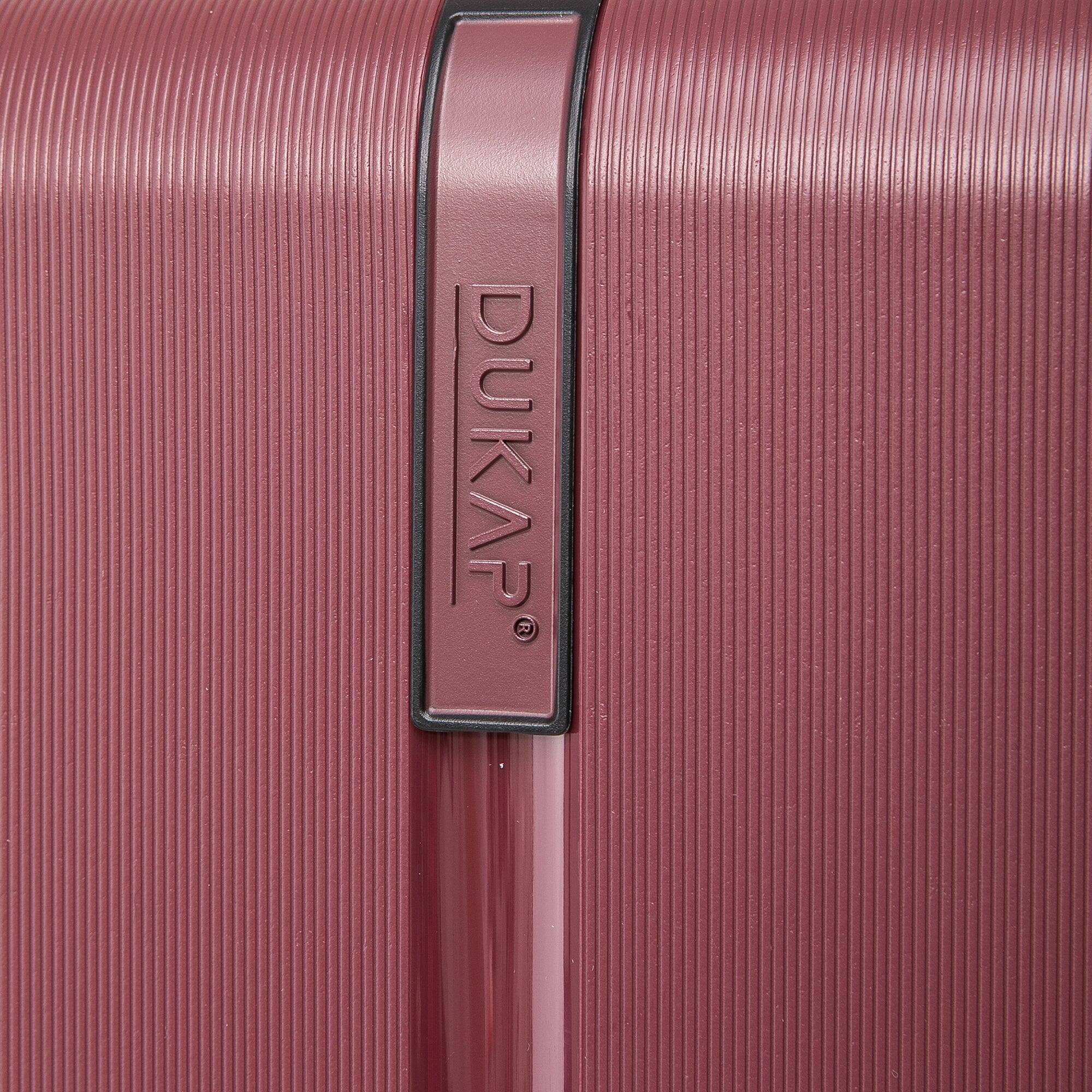 Alt View 5. DUKAP - Airley Lightweight Hardside Spinner 3 Piece Luggage Set  20"/24"/28" - WINE.
