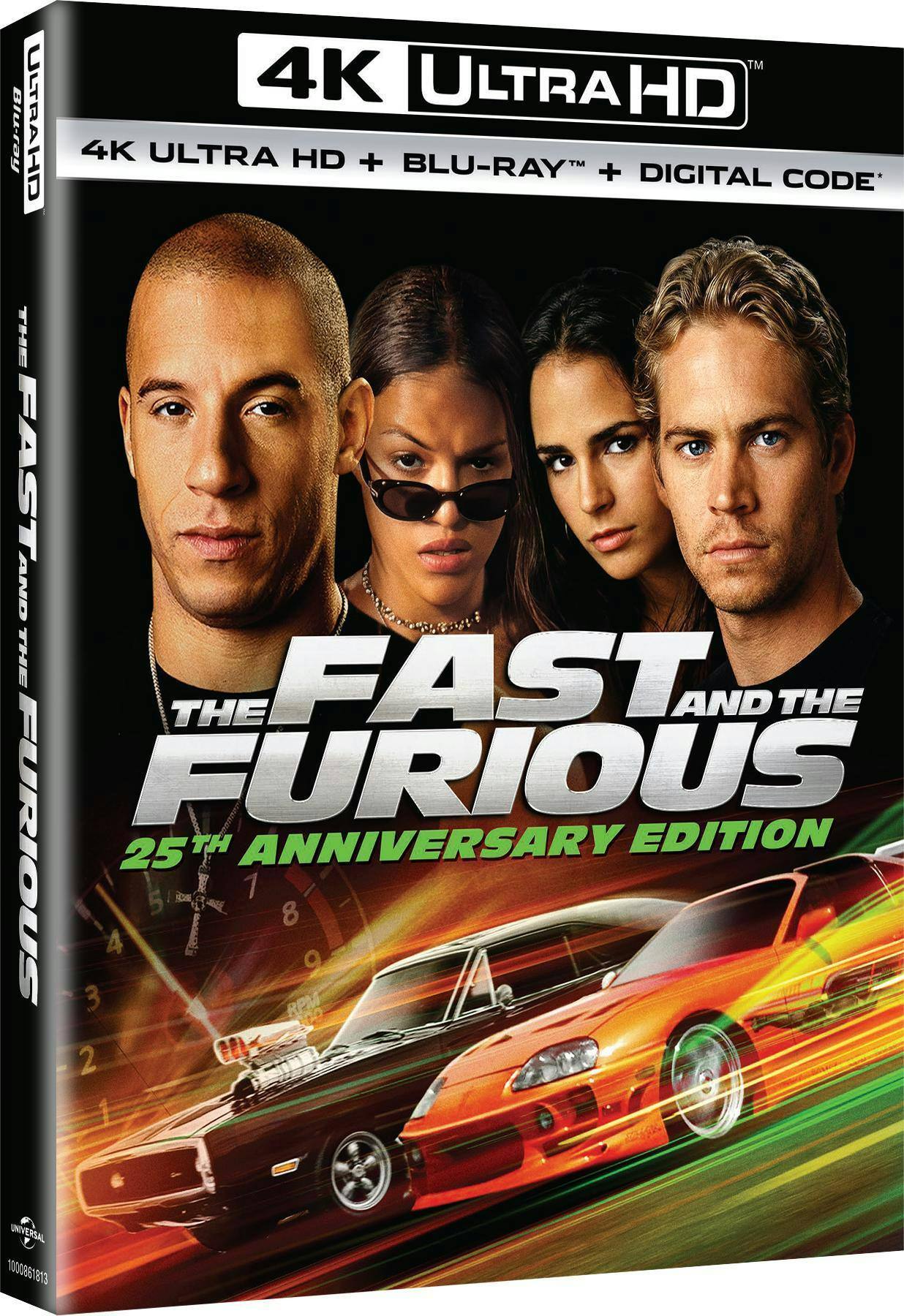 Angle. The Fast and the Furious (25th Anniversary Edition)   - 4K Blu-Ray.