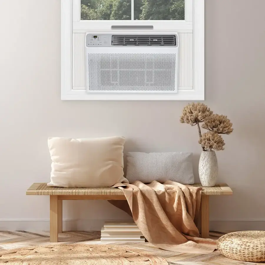 Alt View 8. TCL - 550 Sq. Ft. 12,000 BTU Smart Window Air Conditioner - White.