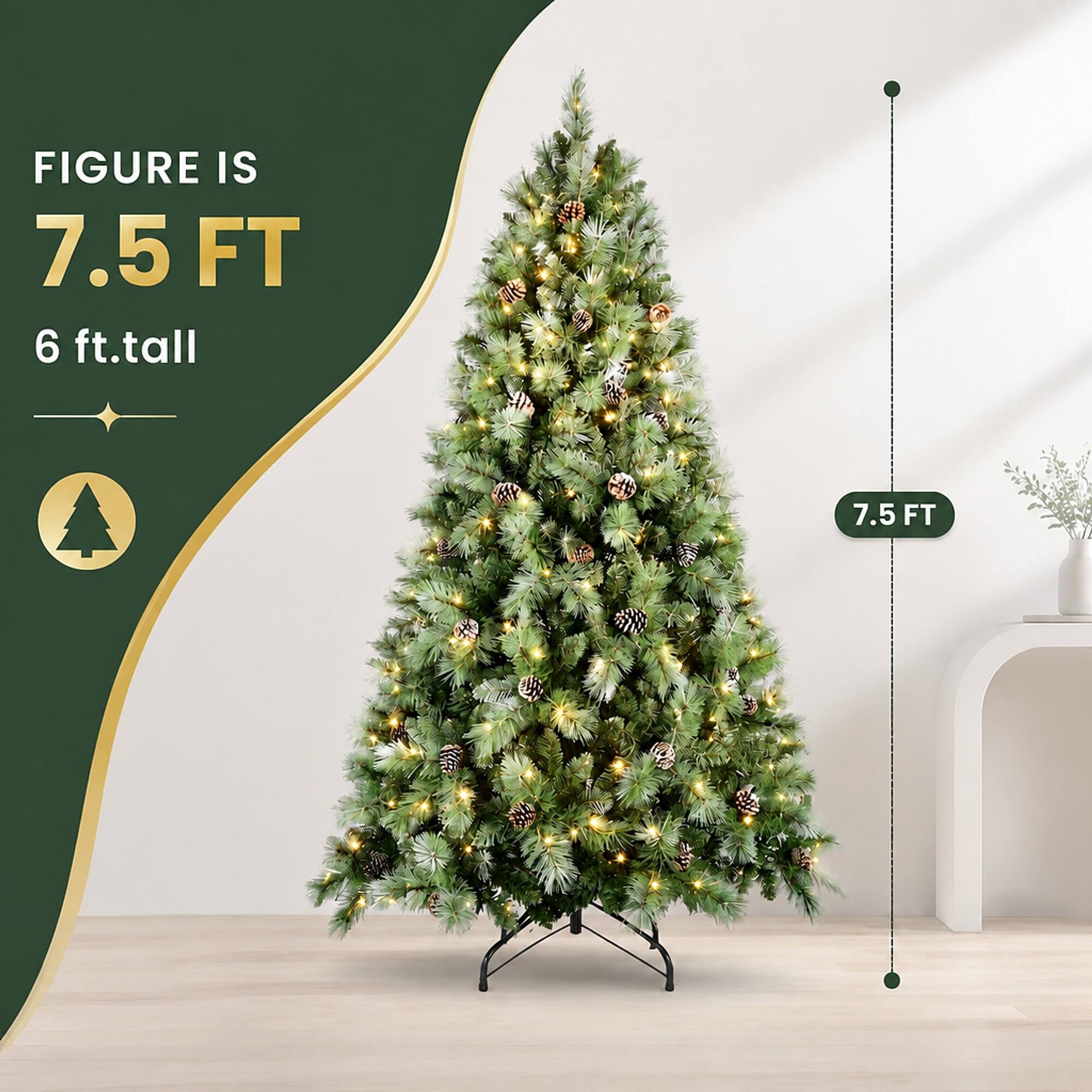 FIGURE IS 7.5 FT  
6 ft. tall