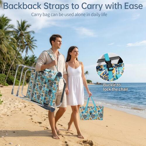 Backpack Straps to Carry with Ease  
Carry bag can be used alone in daily life  

Buckle to lock the chair