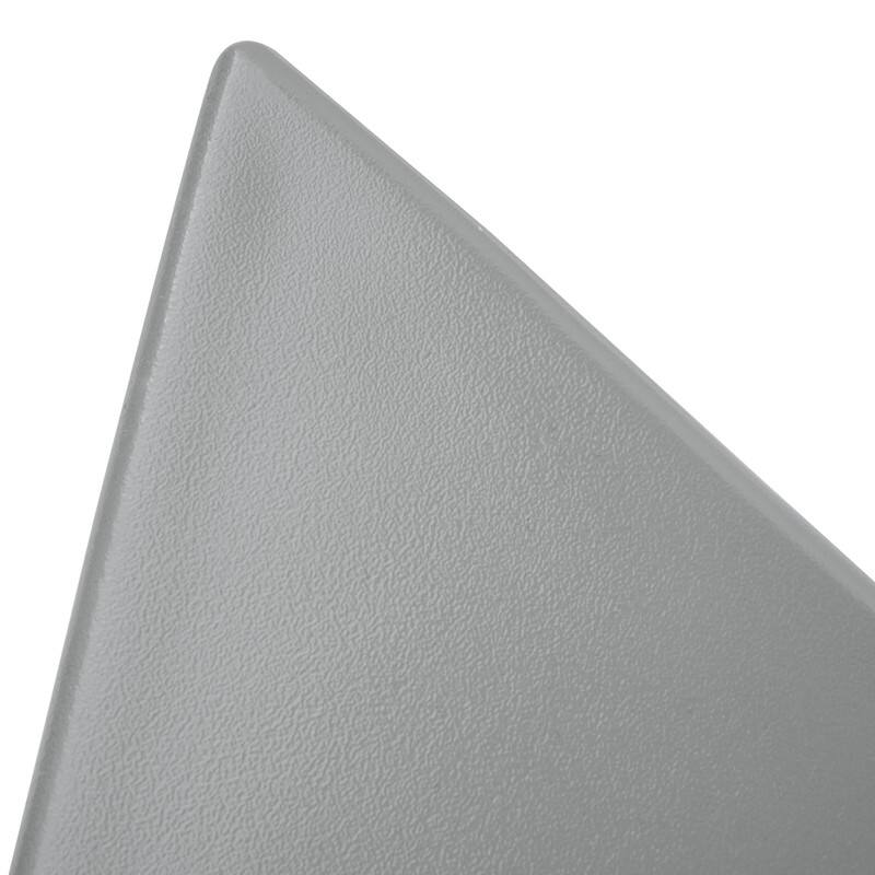 Alt View 4. LeisureMod - Randolph 15.75" Stackable Side Table, Weather-Resistant Triangular Plastic Accent End Table for Living Room or Backyard - Grey.