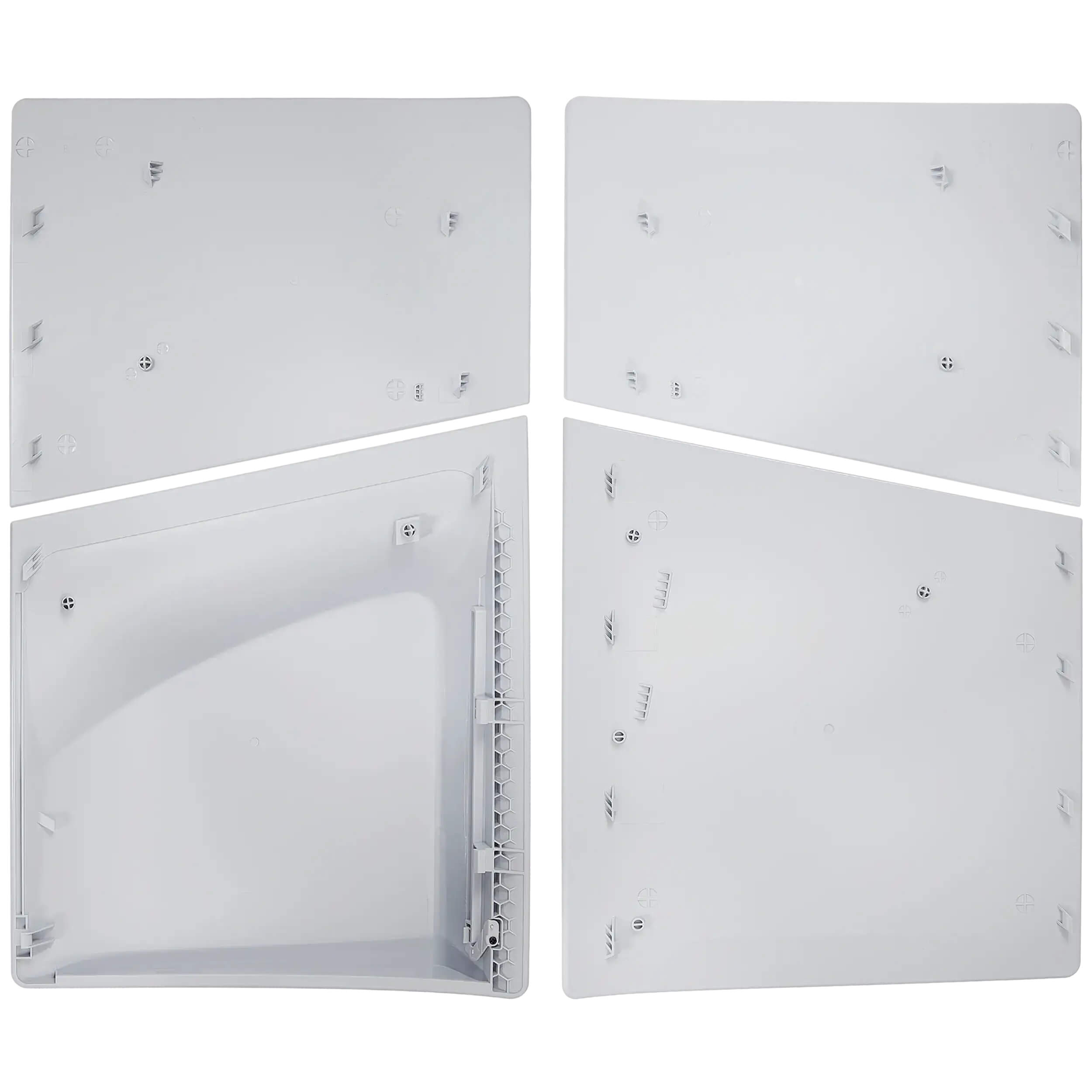 Back. MobileSentrix - Faceplate Covers (Top & Bottom) Replacement Compatible For Sony PlayStation 5 Slim Disc Edition PS5 - White - White.