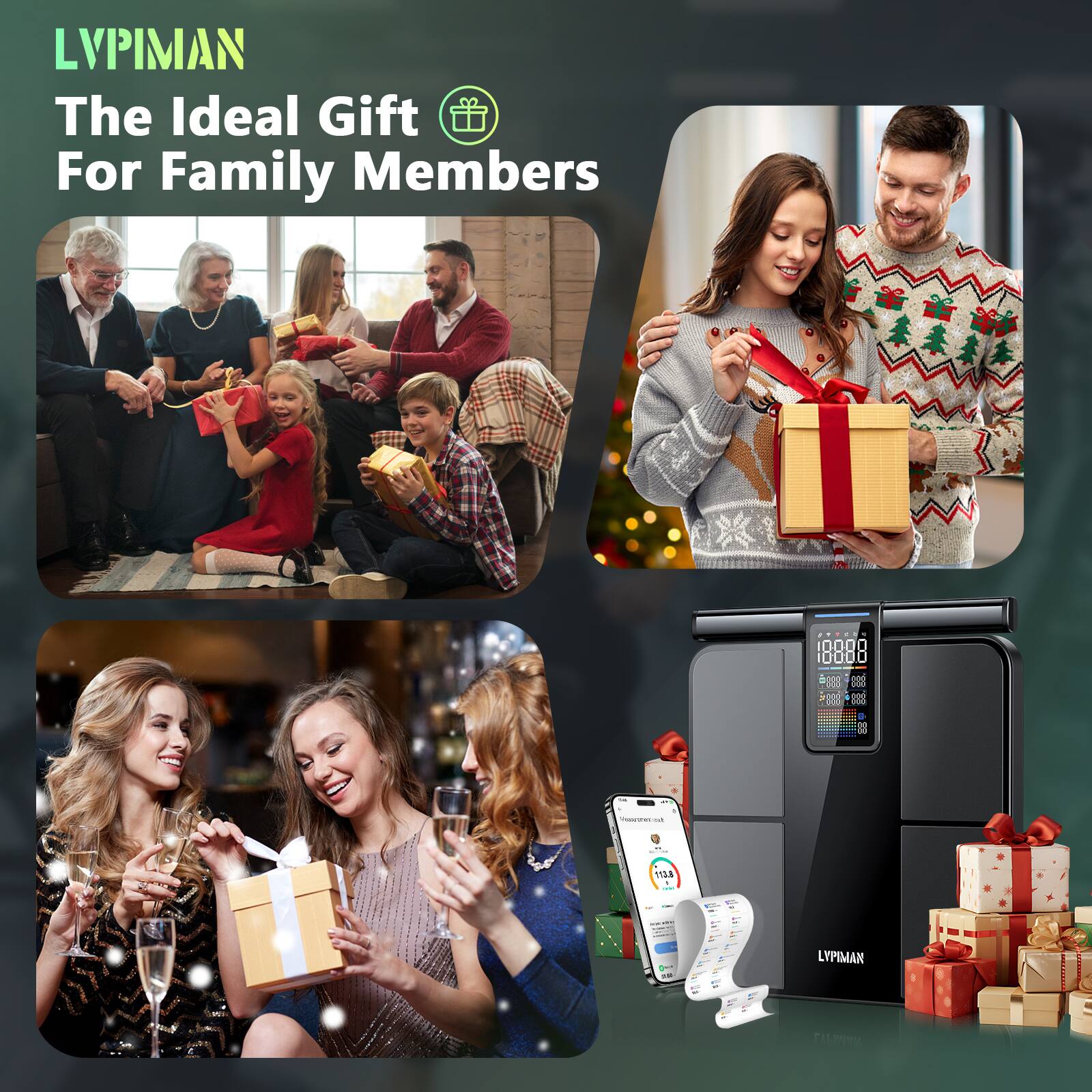 LVPIMAN The Ideal Gift For Family Members

POSTES : 0000 0000

IN
PM
- -
1 1
Proprimes mg
-
113.8 I one
0.5% 100g
Days -
:
LYPIMAN
