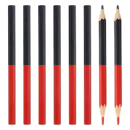 Unique Bargains - Colored Pencil, 8pcs Wooden Pencils HB Graphite Double-Ended for Office, Eng, Writing, Art, Drawing, Paint, Woodwork - Red Blue