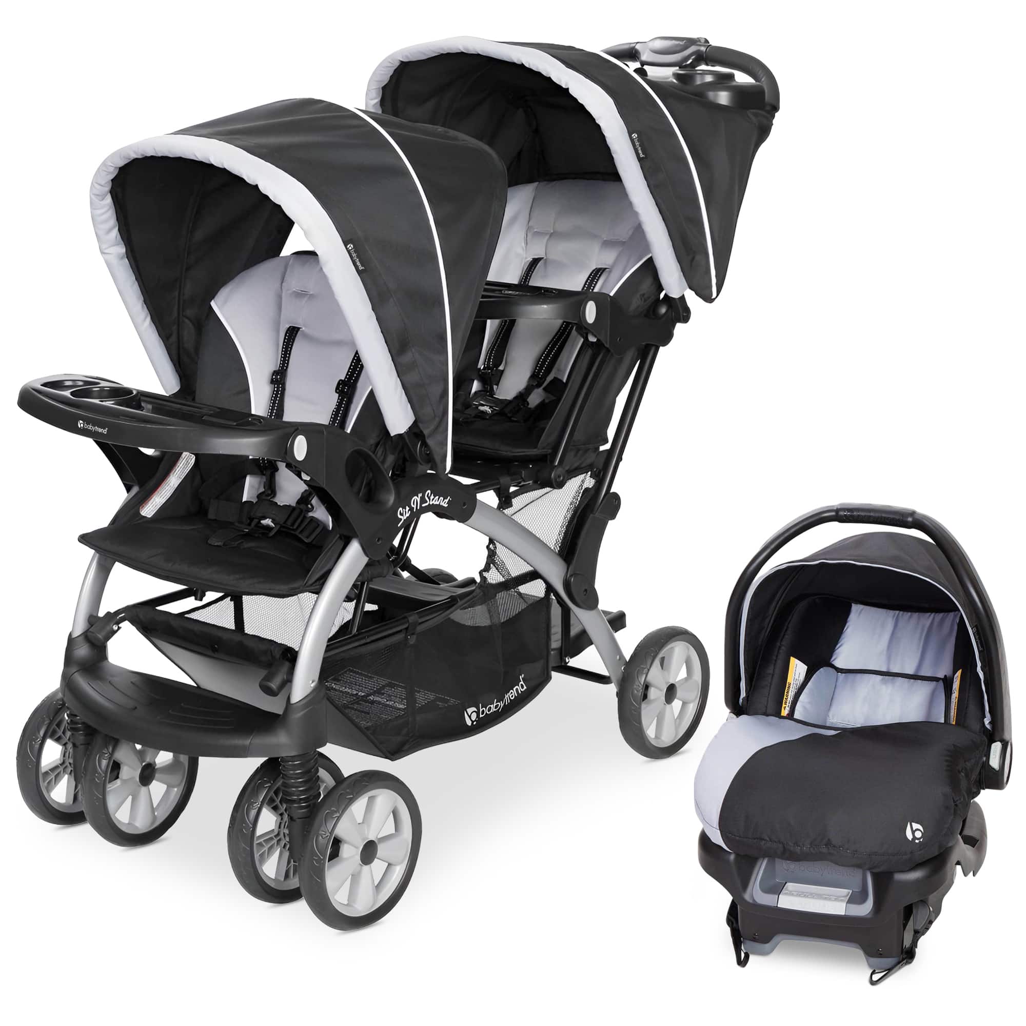 Baby Trend - Sit N Stand Travel Double Baby Stroller and Car Seat Combo, Stormy price history on PriceWatchPro