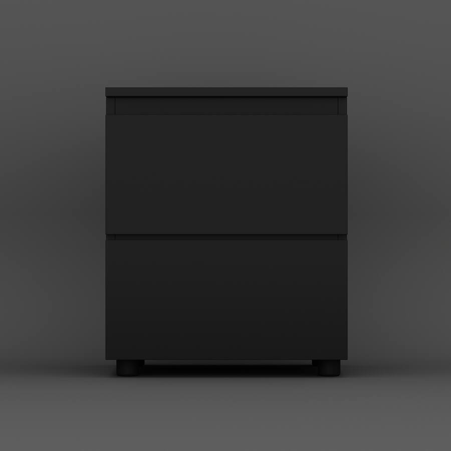 FUFU & GAGA 2 Drawer Nightstand: Minimalist Bedroom Storage Solution ...