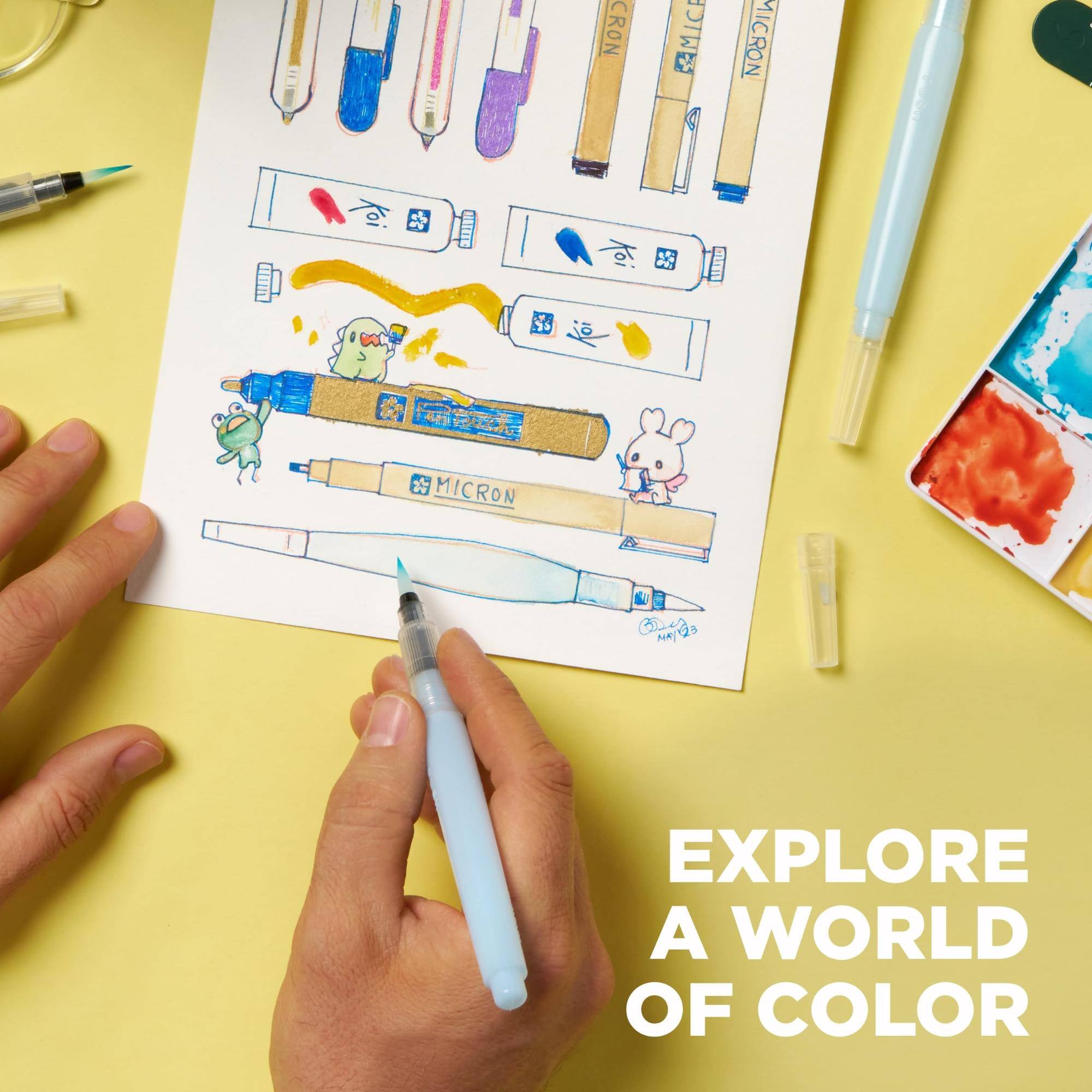 CRON  
AMICE ICE  
MICRON  

100% MICRON  
Des MAY123  
EXPLORE A WORLD OF COLOR