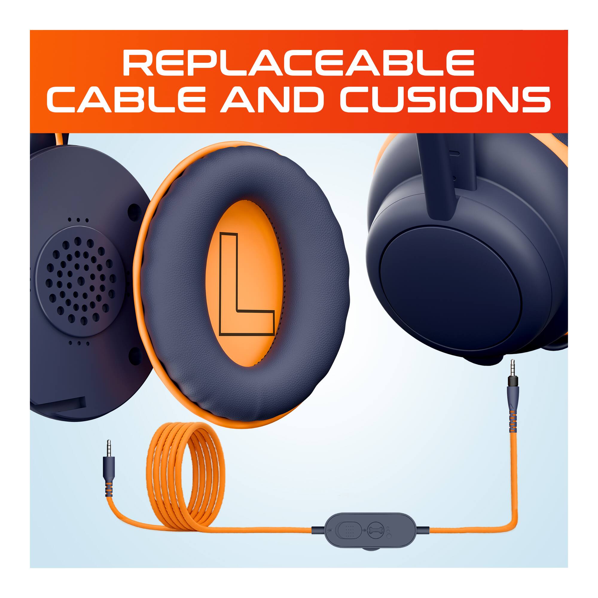 REPLACEABLE CABLE AND CUSHIONS