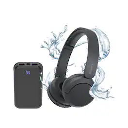 Sony - WH-CH520 Compact Wireless Bluetooth On-Ear Headphones bundle - Black
