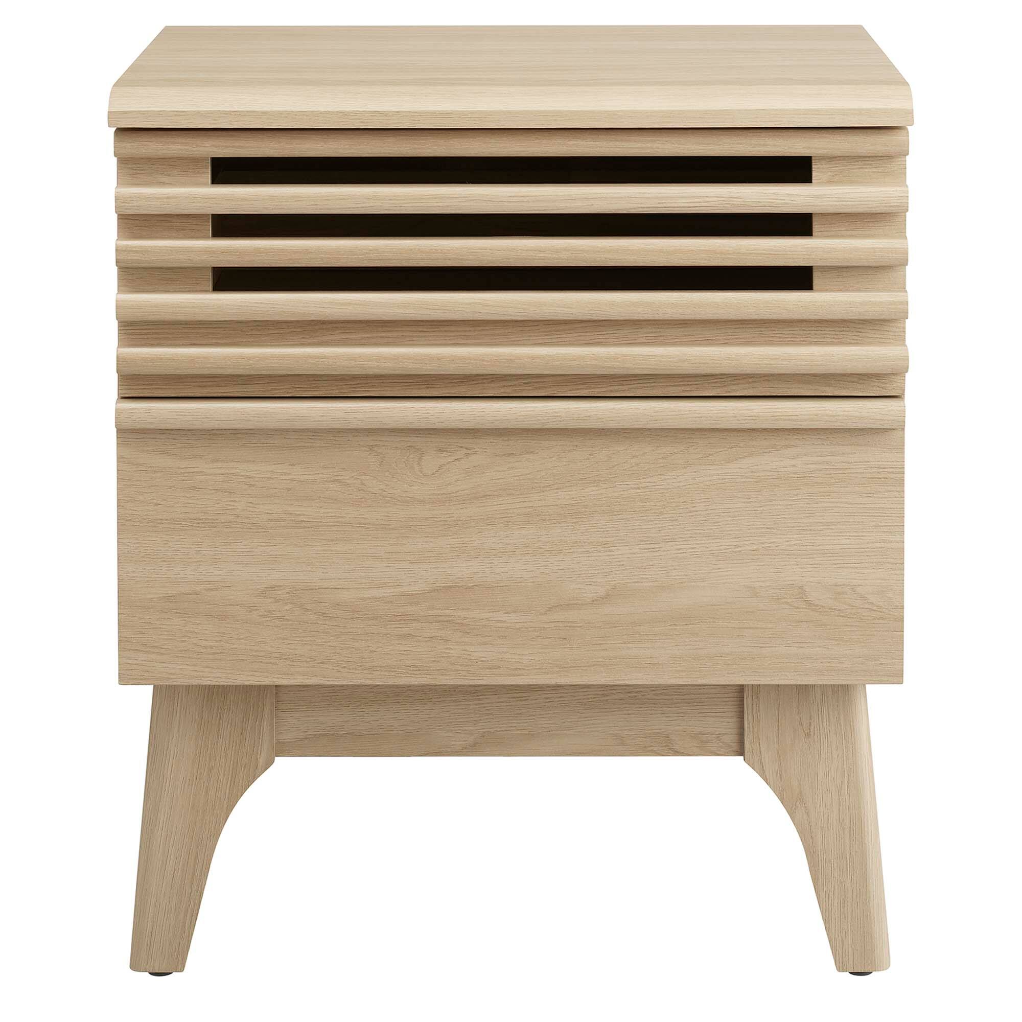 Alt View 2. Modway - Render Nightstand by Modway - Oak.