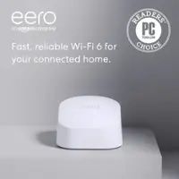 eero - 6 AX1800 Dual-Band Mesh Wi-Fi 6 System (3-pack) - White - Front_Zoom