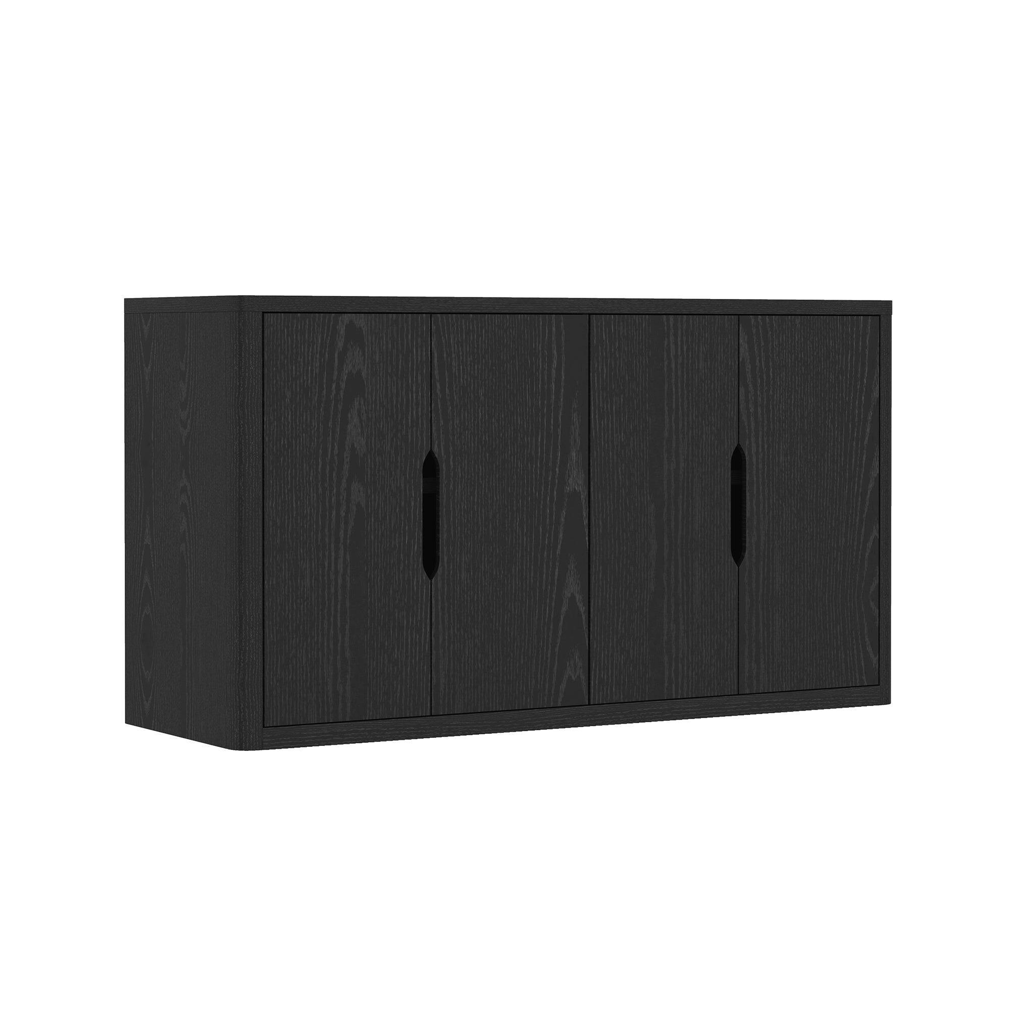 Alt View 3. Manhattan Comfort - Rivington Modern 60" Sideboard - Black.