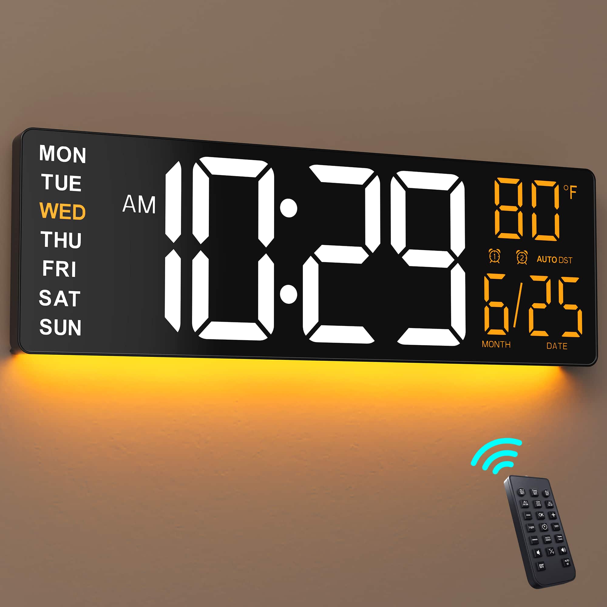 MON TUE WED THU FRI SAT SUN AM 10:29 80°F 6/25 MONTH DATE AUTO DST