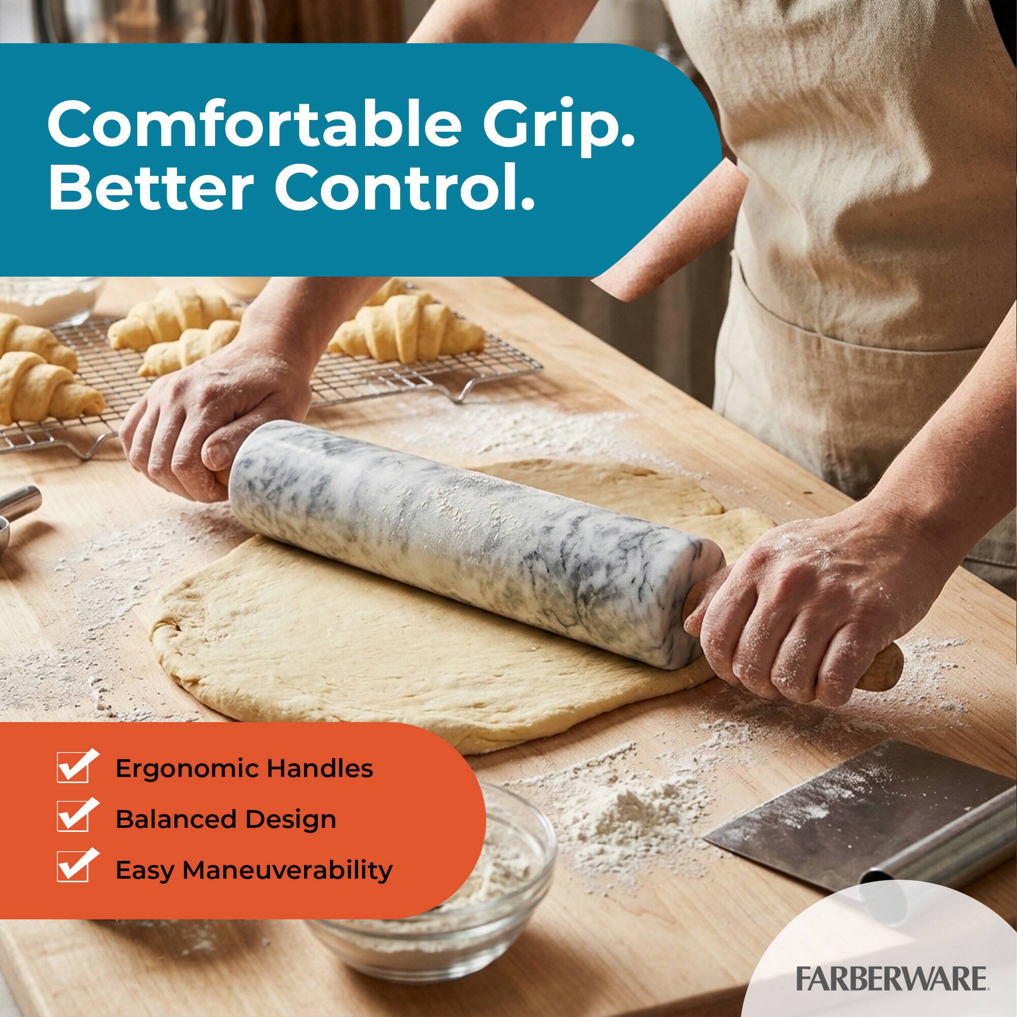 Comfortable Grip. Better Control. Ergonomic Handles. Balanced Design. Easy Maneuverability. FARBERWARE