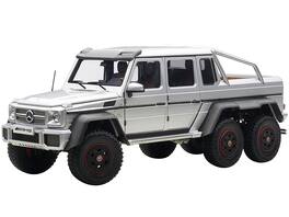 Mercedes G63 AMG 6X6 Silver 1/18 Model Car by Autoart