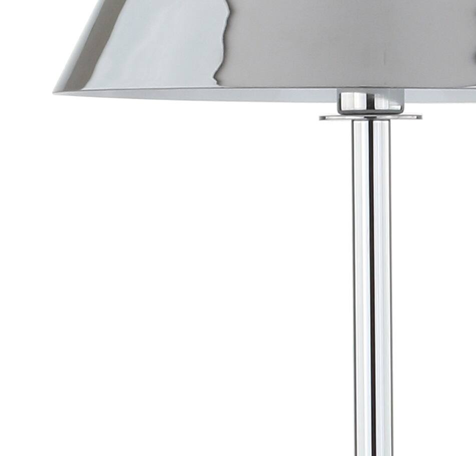 Alt View 4. Jonathan Y - Roxy 60" Metal LED Floor Lamp, Chrome - Chrome.