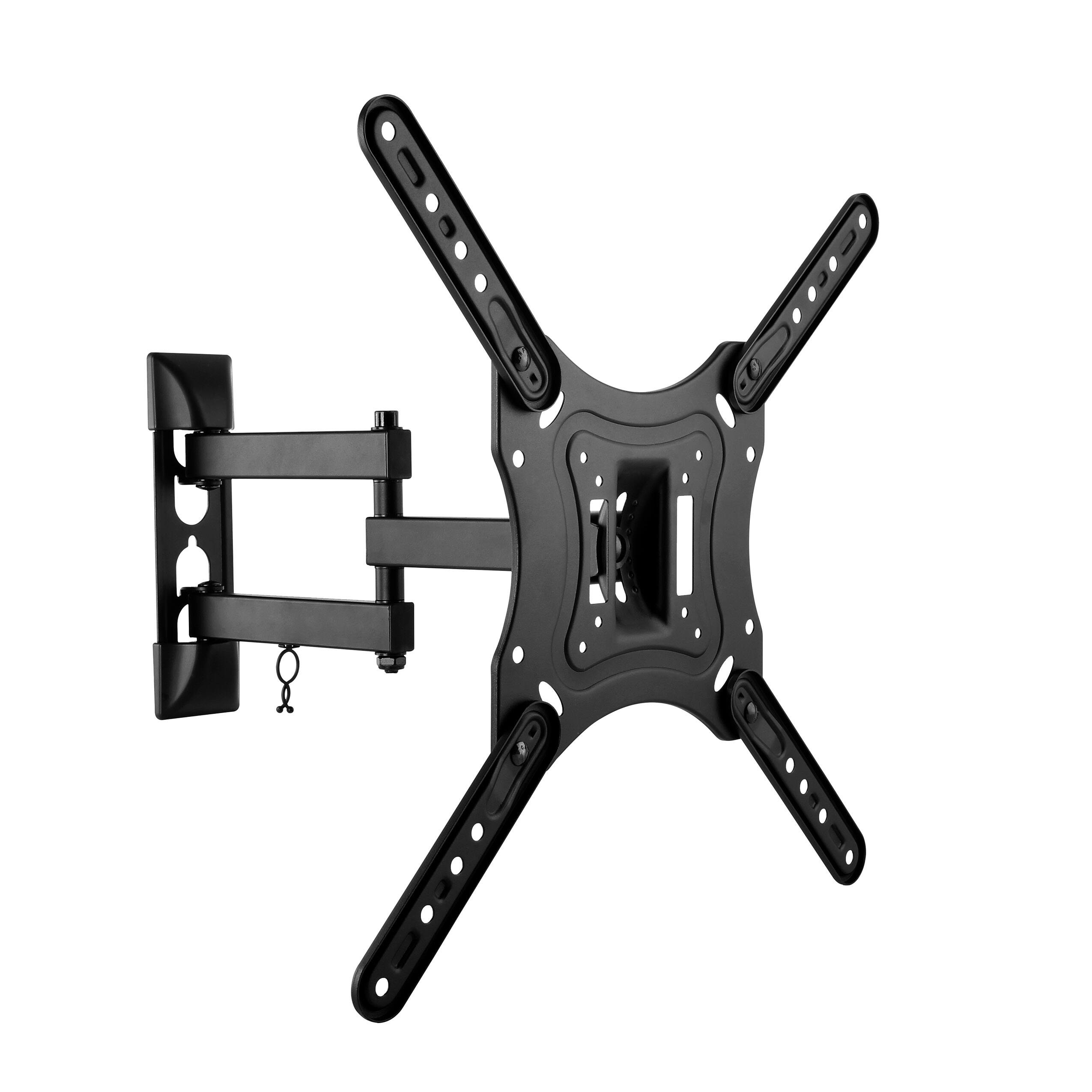 CorLiving - Full-Motion X-frame Wall Mount for 23" - 55" TVs with 20 Degree Tilt - Black