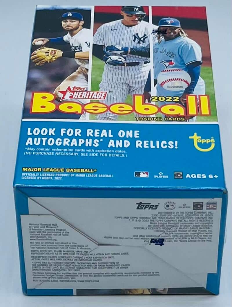 2022 Topps Heritage Baseball Blaster Box  (Comic Exclusive) price history on PriceWatchPro