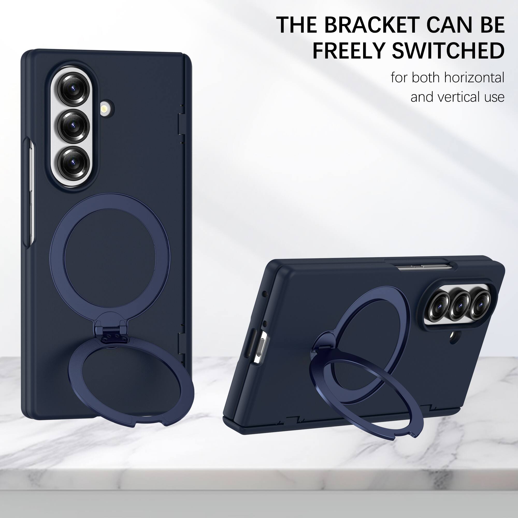 THE BRACKET CAN BE FREELY SWITCHED for both horizontal and vertical use