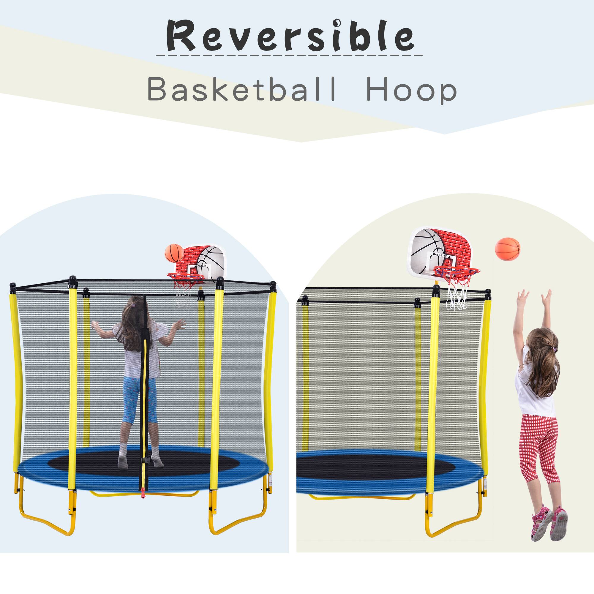 Reversible Basketball Hoop
