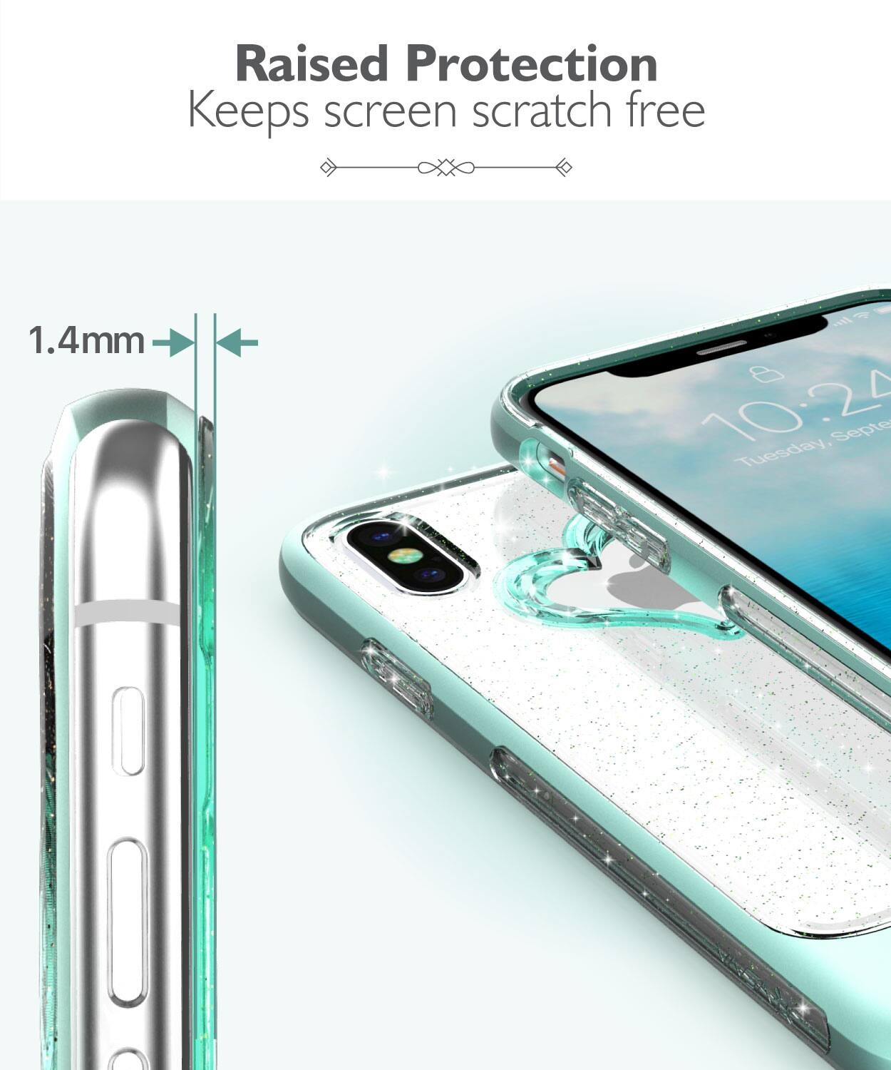 Raised Protection Keeps screen scratch free 1.4mm d~ 8 1024 Tuesday, September